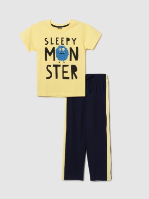 MAX Boys Printed Multicolor Top & Pyjama Set