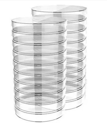 Apex Labs Polystyrene Reusable Petri Dish(50 mm Pack of 18)