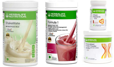 Herbalife Nutrition Formula 1 Shake Rose Kheer +Protein Powder 200 Gram +Afresh Cinnamon +Shake Mate Plant-Based Protein(1250 g, Rose Kheer, Cinnamon)