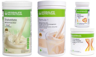 Herbalife Nutrition Formula 1 Shake Vanilla +Protein Powder 200 Gram +Afresh Ginger +Shake Mate Plant-Based Protein(1250 g, Vanilla, Ginger)