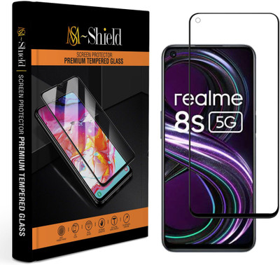 MS-Shield Edge To Edge Tempered Glass for Realme 8s 5G(Pack of 1)