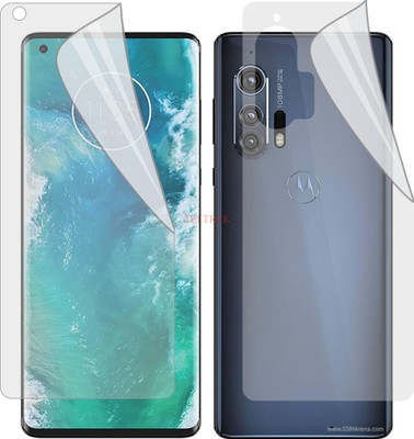 TELTREK Front and Back Screen Guard for MOTOROLA MOTO EDGE PLUS (Edge To Edge TPU Full Coverage)(Pack of 2)
