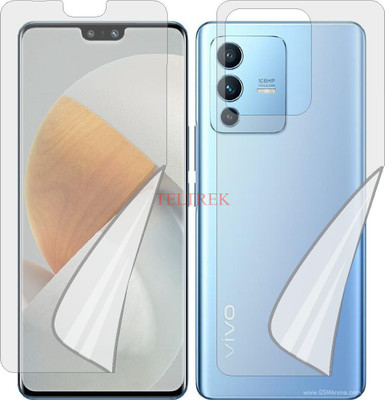 TELTREK Front and Back Screen Guard for VIVO S12 PRO (Edge To Edge TPU Full Coverage)(Pack of 2)
