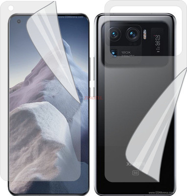 ZINGTEL Front and Back Screen Guard for XIAOMI MI 11 ULTRA (Edge To Edge TPU Full Coverage)(Pack of 2)