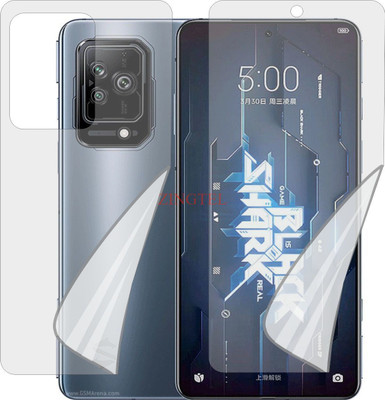 ZINGTEL Front and Back Screen Guard for MI Black Shark 5 (Edge To Edge TPU Full Coverage)(Pack of 2)