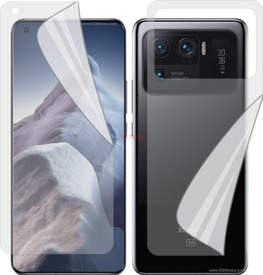 TELTREK Front and Back Screen Guard for XIAOMI MI 11 ULTRA (Edge To Edge TPU Full Coverage)(Pack of 2)