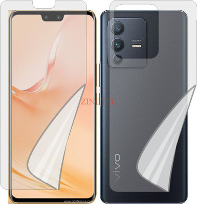 ZINGTEL Front and Back Screen Guard for VIVO V23 5G V2130 (Edge To Edge TPU Full Coverage)(Pack of 2)
