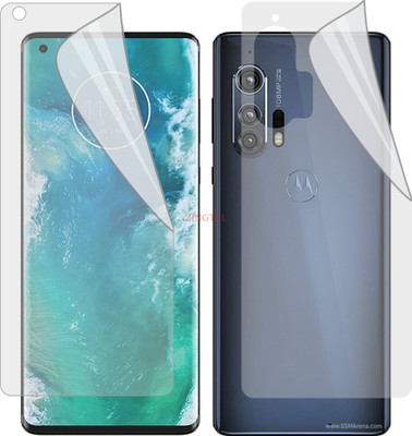 ZINGTEL Front and Back Screen Guard for MOTOROLA MOTO EDGE PLUS (Edge To Edge TPU Full Coverage)(Pack of 2)