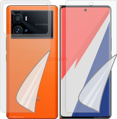 ZINGTEL Front and Back Screen Guard for IQOO 9 PRO 5G (Edge To Edge TPU Full Coverage)(Pack of 2)