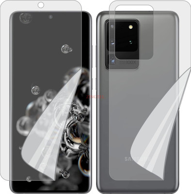 ZINGTEL Front and Back Screen Guard for SAMSUNG GALAXY S20 ULTRA (Edge To Edge TPU Full Coverage)(Pack of 2)