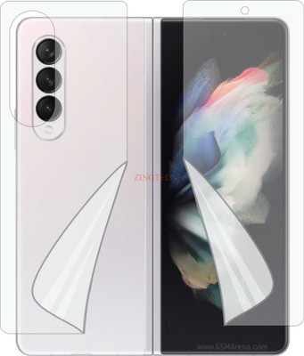ZINGTEL Front and Back Screen Guard for SAMSUNG GALAXY Z FOLD3 5G (Edge To Edge TPU Full Coverage)(Pack of 2)