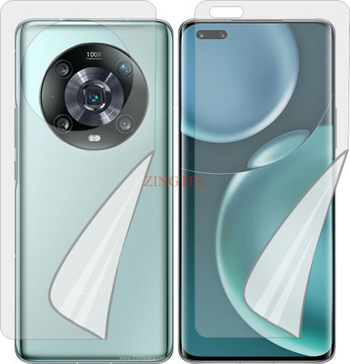 ZINGTEL Front and Back Screen Guard for HONOR MAGIC4 PRO LGENX9 (Edge To Edge TPU Full Coverage)(Pack of 2)