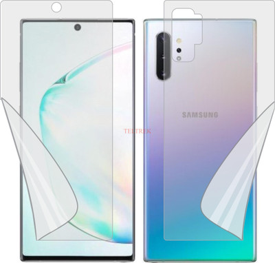 TELTREK Front and Back Screen Guard for SAMSUNG GALAXY NOTE 10 PLUS (Edge To Edge TPU Full Coverage)(Pack of 2)