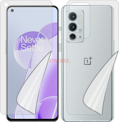 ZINGTEL Front and Back Screen Guard for ONEPLUS 9RT 5G (Edge To Edge TPU Full Coverage)(Pack of 2)