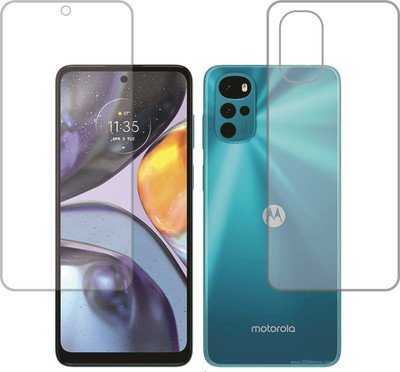 SHAKU Front and Back Tempered Glass for Motorola Moto G22(Pack of 2)