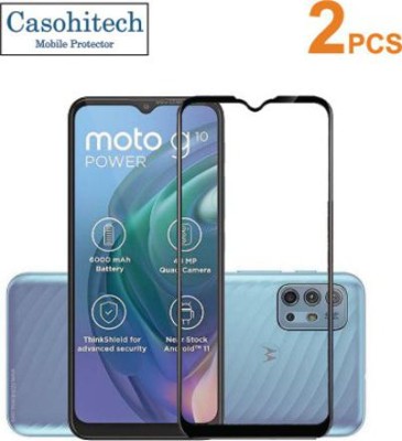 casohitech Tempered Glass Guard for Motorola Moto G10 Power(Pack of 2)