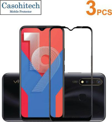 casohitech Tempered Glass Guard for Vivo Y19(Pack of 3)