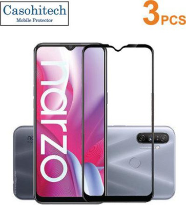 casohitech Tempered Glass Guard for Realme Narzo 20A(Pack of 3)