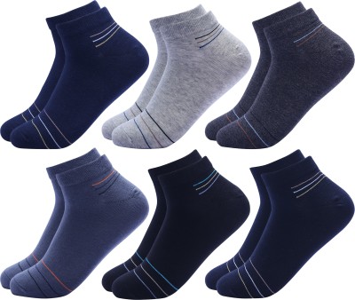 Broen Men & Women Striped Ankle Length(Pack of 6)