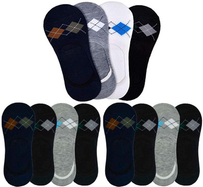 Denimzero Men & Women Self Design Peds/Footie/No-Show, Low Cut(Pack of 12)