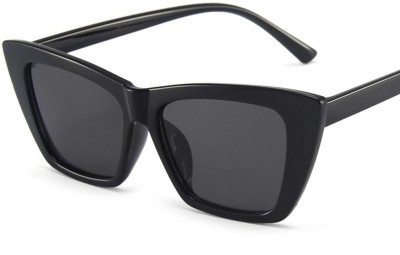 PIRASO Retro Square Sunglasses(For Girls, Black)