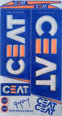 COTTONTAIL 3D C=AT Rohit Sharma Edition | English Willow | Plain Cricket Bat Sticker(Blue)