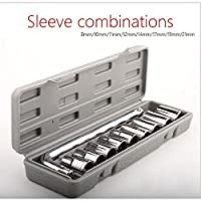 RAJPUT ENTERPRISES 10 Pcs Socket Wrench Set - B18 10 Pcs Socket Wrench Set Automobile Repair 10 Pcs Socket Wrench Set Automobile Repair Wrench Box Combination Hand Tools kit Single Sided Combination Wrench(Pack of 1)