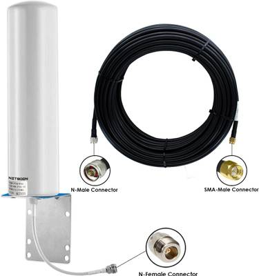 Netboon Omni-Directional Barrel Antenna for 4G router with LMR200 N ...