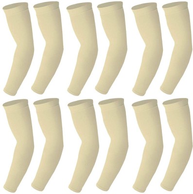 Pranavi Collection Nylon Arm Sleeve For Men & Women(Free, Beige)