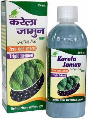 Cura Karela Jamun Ras (Pack of 2) ( 500ml x 2)(Pack of 2)