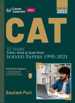 CAT 2022 : 32 Years' Topic-Wise & Year-Wise Solved Papers 1990-2021 by GKP(Paperback, Gautam Puri)