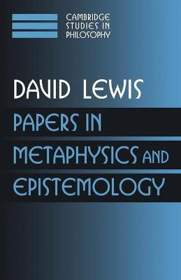 Papers in Metaphysics and Epistemology: Volume 2(English, Paperback, Lewis David)