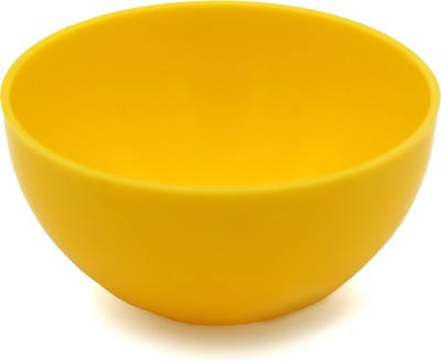 Jaycee Plastic Vegetable Bowl Microwave Safe BPA-free Food Grade Bowl Set For Food/Soup(Pack of 1, Yellow)