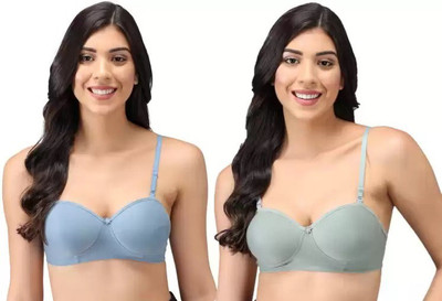 Narsingha Dreams Women Balconette Lightly Padded Bra(Light Blue)