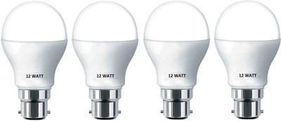 Brightstar 9 W Basic Round B22 LED Bulb(White, Pack of 4)