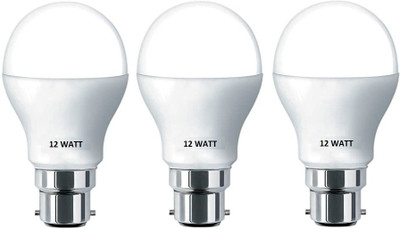 Brightstar 9 W Basic Round B22 LED Bulb(White, Pack of 3)
