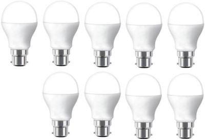 Brightstar 5 W Basic Round B22 LED Bulb(White, Pack of 9)