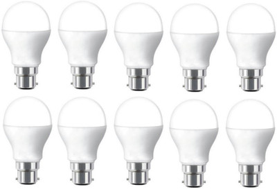 Brightstar 5 W Basic Round B22 LED Bulb(White, Pack of 10)
