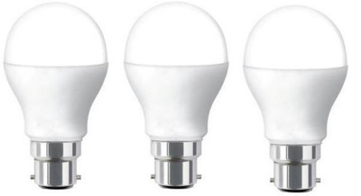 Brightstar 5 W Basic Round B22 LED Bulb(White, Pack of 3)