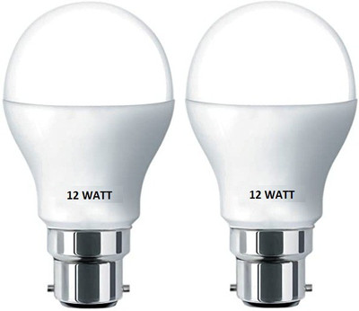 Brightstar 12 W Basic Round B22 LED Bulb(White, Pack of 2)
