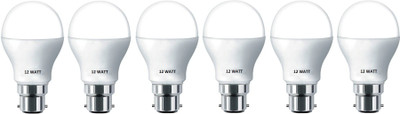 Brightstar 9 W Basic Round B22 LED Bulb(White, Pack of 6)