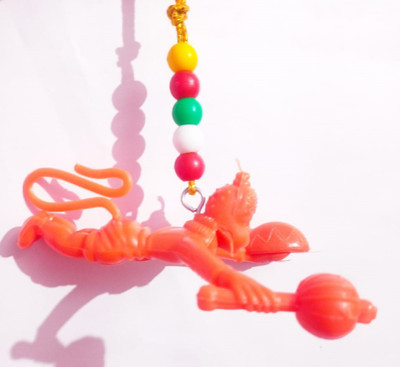 gandak Lord Orange flying Hanuman for Car Hanging 12cm Car Hanging Ornament(Pack of 1)