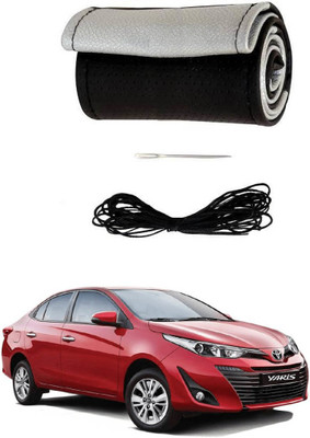 AYW Hand Stiched Steering Cover For Toyota GLA-Class(Black, Silver, Leather)
