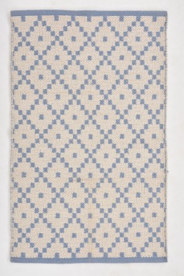 UB Home and Decor Blue Cotton Carpet(2 ft,  X 3 ft, Rectangle)