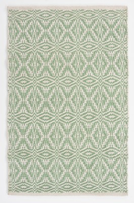 UB Home and Decor Green Cotton Carpet(2 ft,  X 3 ft, Rectangle)