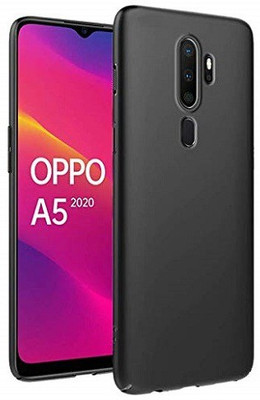 Foncase Back Cover for Oppo A9 2020, Oppo A5 2020 back case cover(Black, Grip Case, Silicon, Pack of: 1)