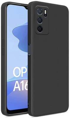 Foncase Back Cover for Oppo A16 back case cover(Black, Grip Case, Silicon, Pack of: 1)