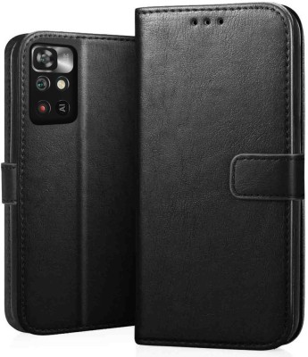 Frazil Flip Cover for Poco M4 Pro 5G, Redmi Note 11T(Black, Dual Protection, Pack of: 1)