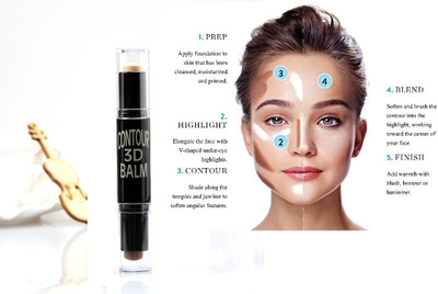 KA-KAIASHA SUPER 3D CONTOUR CONCEALER HIGHLIGHTER STICK WITH GLAMOROUS GLOW Concealer(BEIGE, 20 g)