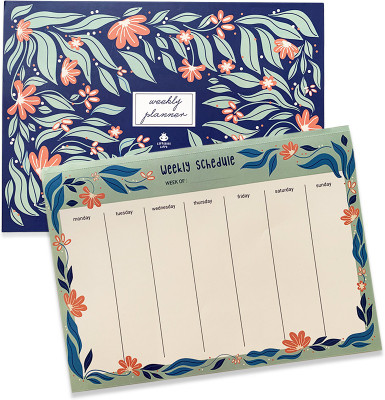 Happening Hippo Blue Garden Weekly Planner A4 Planner/Organizer Designer 55 Pages(Multicolor)